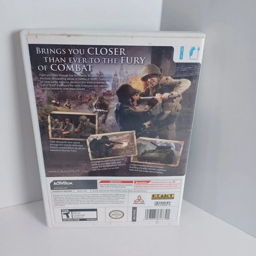 Call of Duty 3 (Nintendo Wii 2006)‎ Tested Works